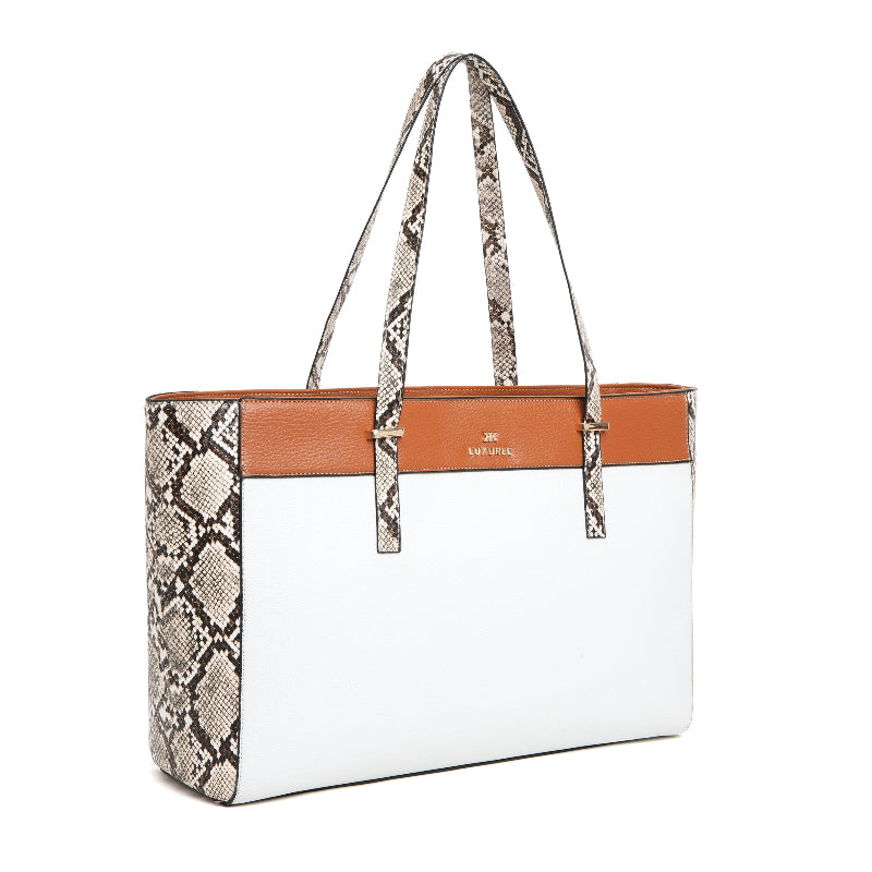 Snake Print Laptop Tote (XL)