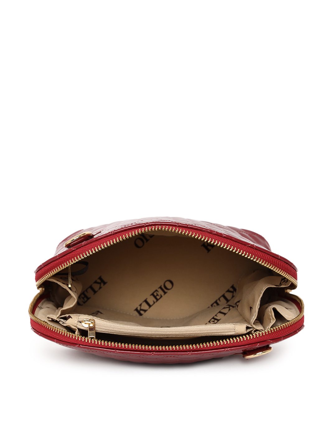 Quilted Patent Vegan Sling (M)