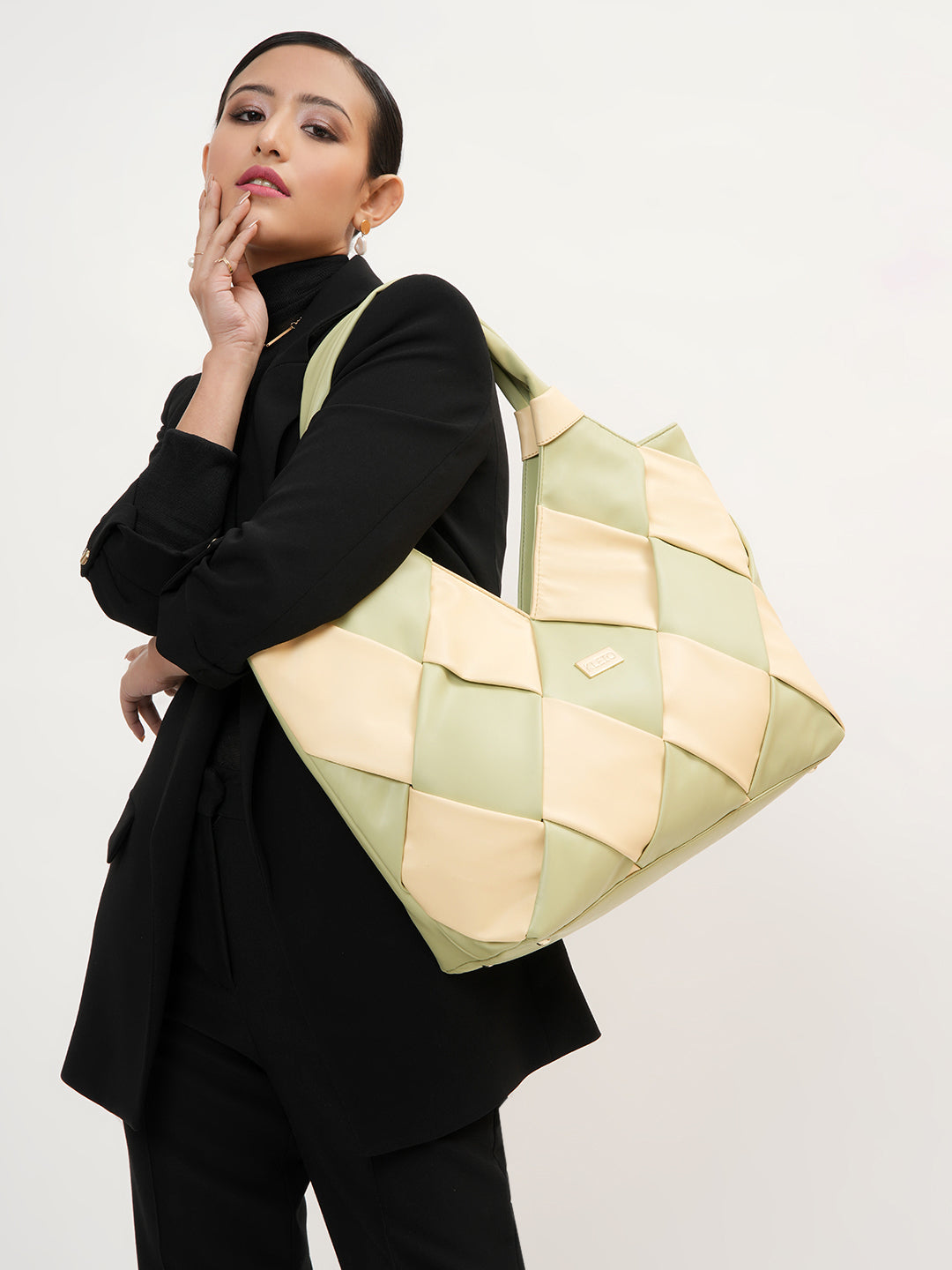 #color_Olive Green & Cream