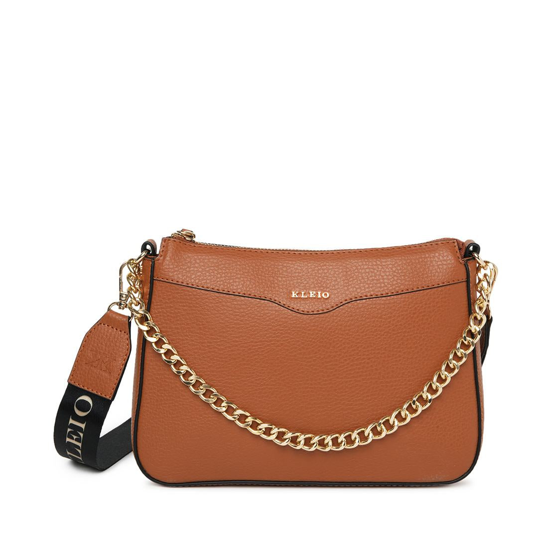 Faux Leather Cross Body Sling Bag for Women Girls