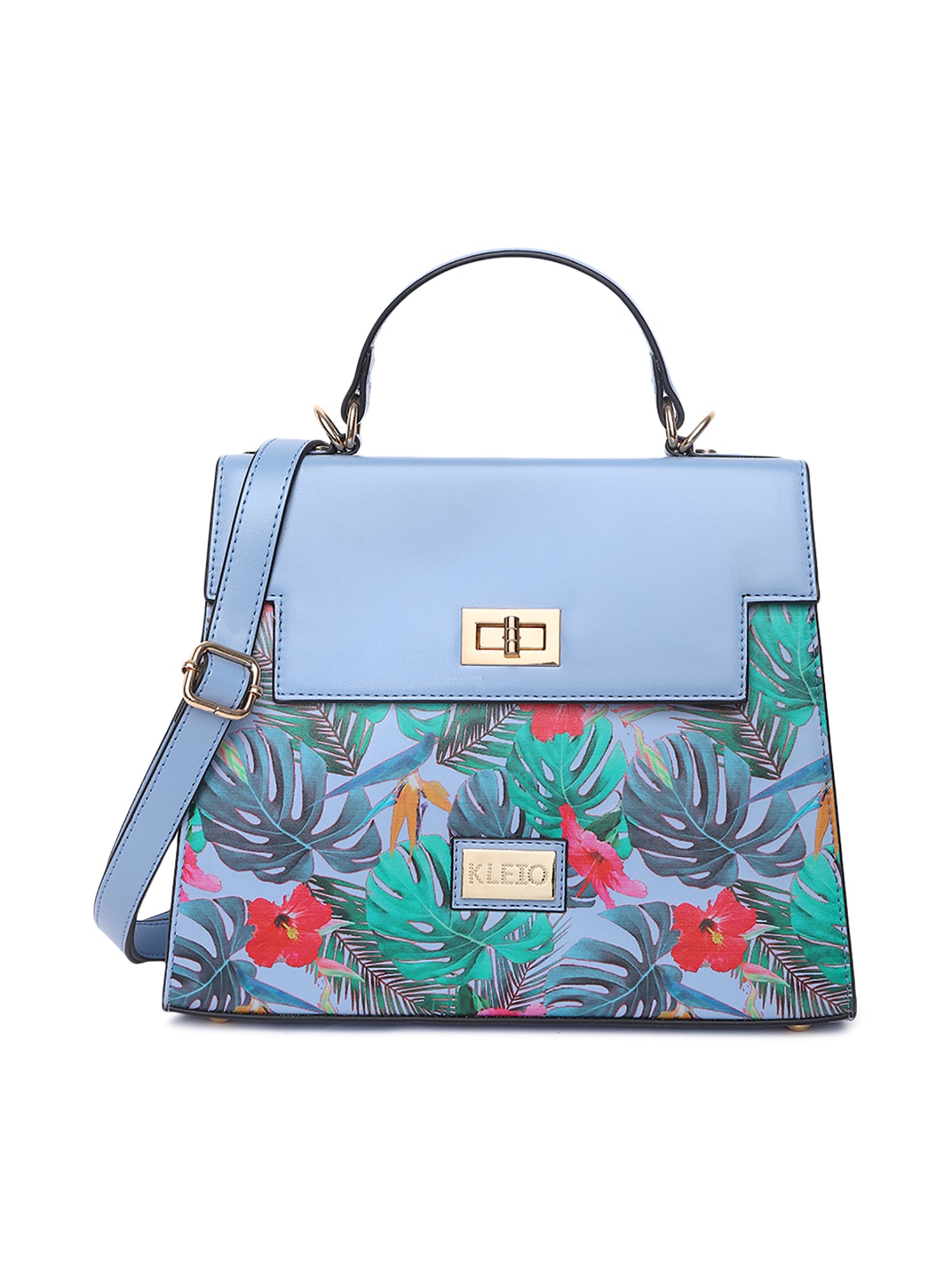 Tymothy Printed Floral Top Handle Handbag