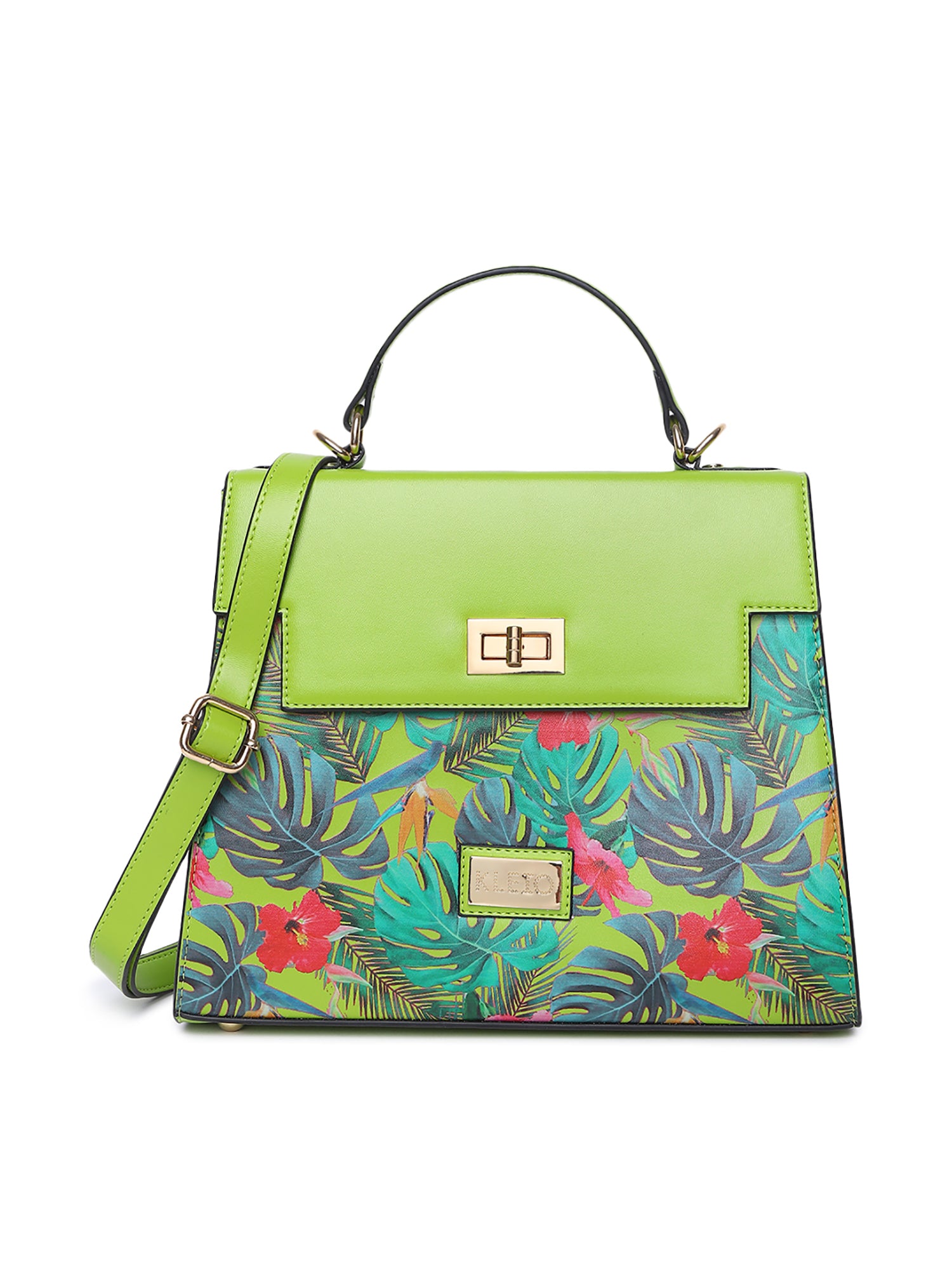 Tymothy Printed Floral Top Handle Handbag