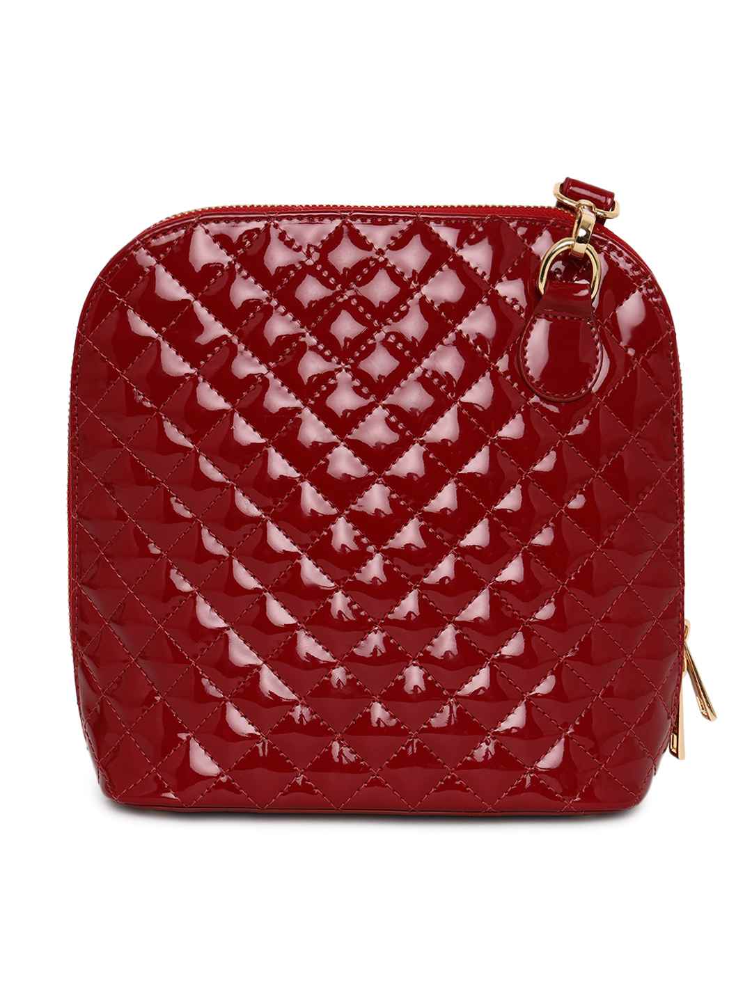 Alexia Patent Quilted Crossbody Bag