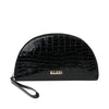 Croco Vegan Wristlet Wallet (M)