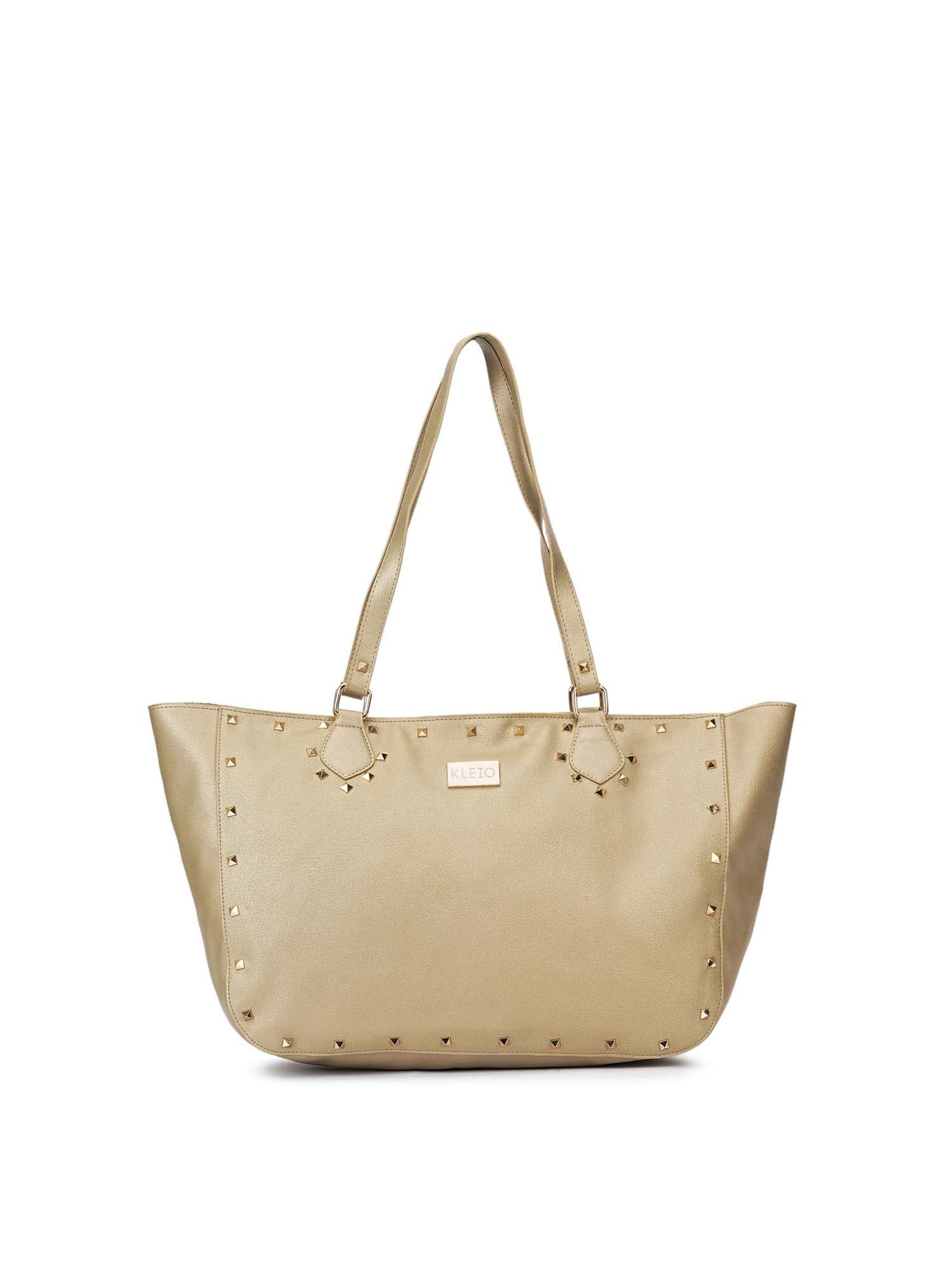 Gold studded bag best sale