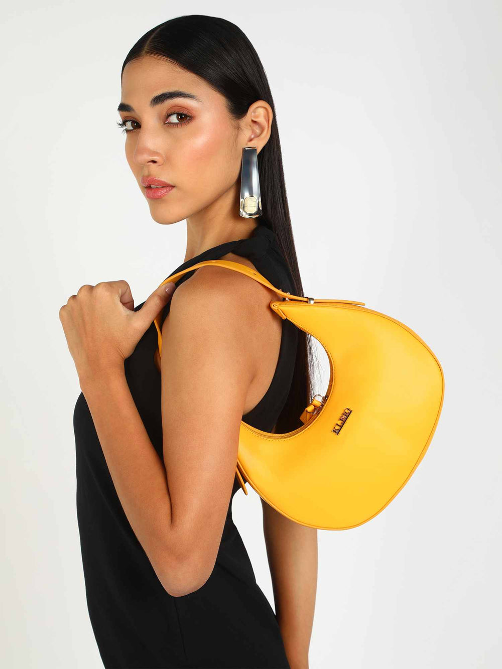 Kleio Denim Quilted Shoulder Bag