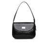 Croco Pattern Vegan Shoulder Bag (M)